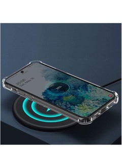 Generic Transparent Silicone Case for Samsung Galaxy A24 with Card Holder Four Corners Anti Drop Tpu Wallet for Card Holders Airbag, Anti Scratch Case  - Image 3