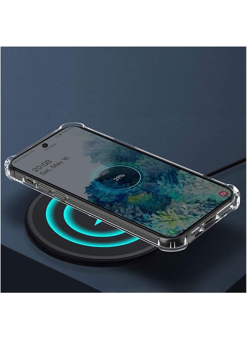 Generic Transparent Silicone Case for Samsung Galaxy A24 with Card Holder Four Corners Anti Drop Tpu Wallet for Card Holders Airbag, Anti Scratch Case  - Image 3