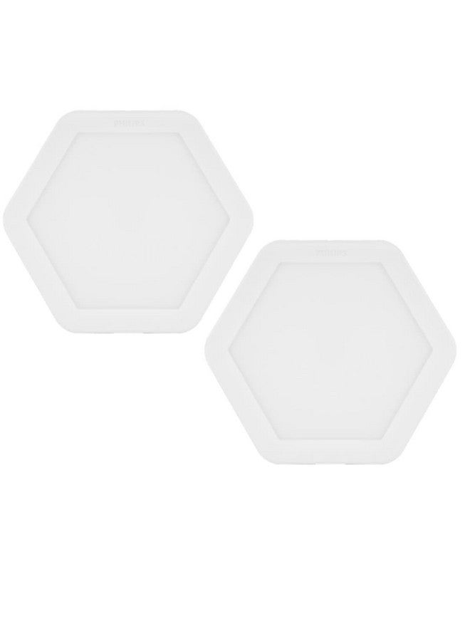 Philips Hexastyle 15W Downlighter(Natural White), Pack of 2 Cutout - 6 inch Panel Light for False Ceiling - Image 1