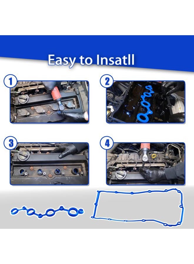 VORIPO VS50698R Engine Valve Cover Gasket Set for Dodge Avenger Journey Caliber 1.8 2.0 2.4L, for Jeep Compass Patriot, for Chrysler 200 Sebring 2007 2008 2009 2010 2011 2012-2020, Replace 04884763AA VC167G - Image 5