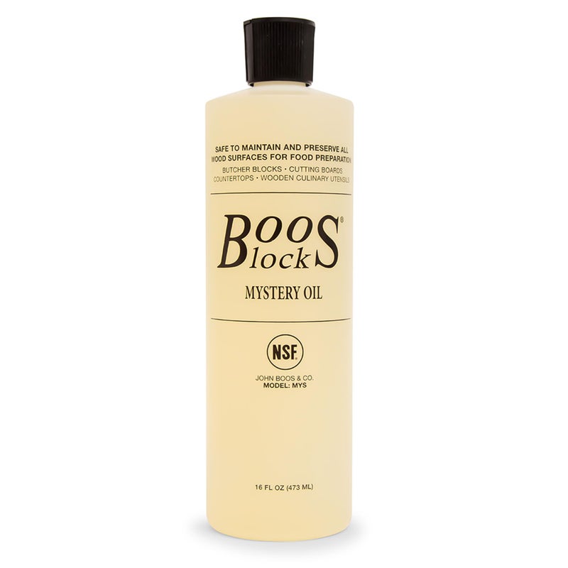 John Boos AllNatural Mystery Oil Revitalizing Wood Conditioner 16 oz FoodGrade Mineral Oil for Butcher Blocks Cutting Boards Countertops and Wooden Culinary Utensils
