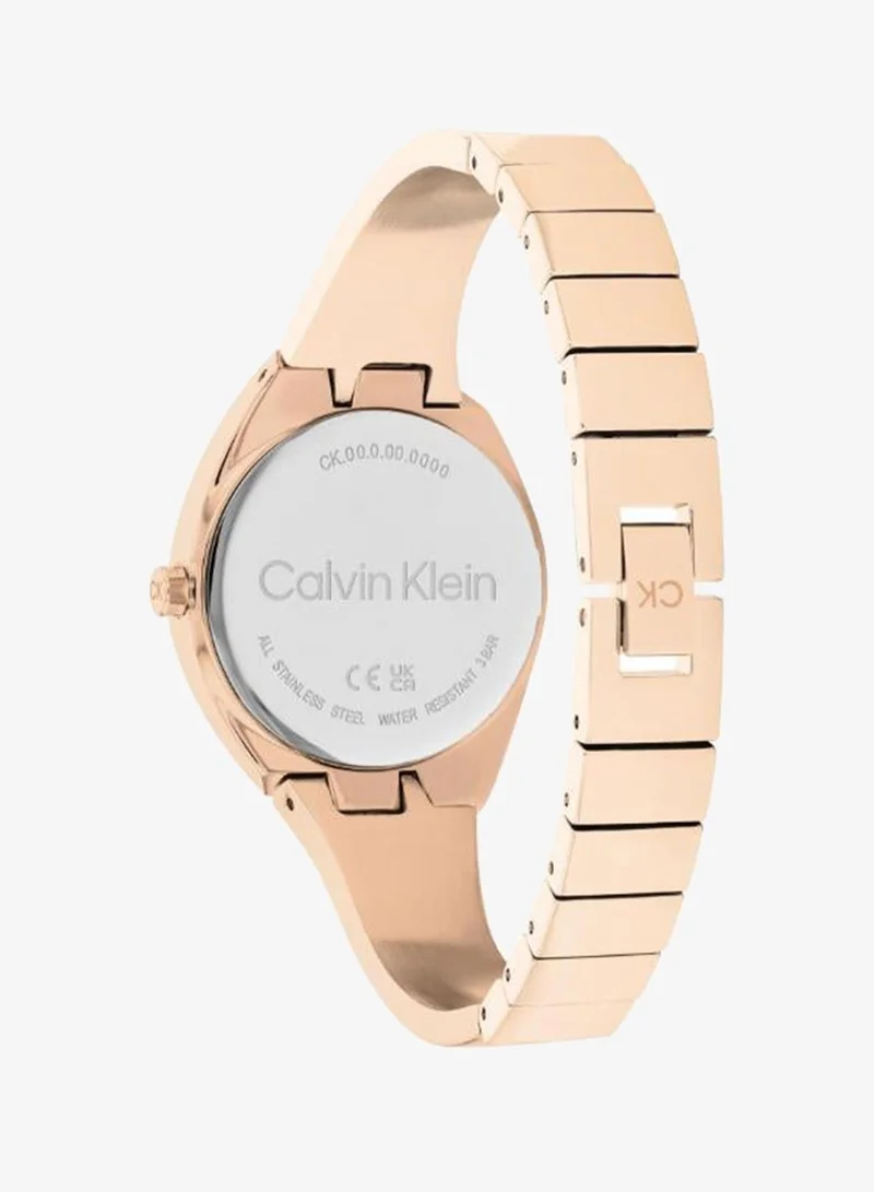 Calvin Klein  Charming Collection Analog Quartz Watch For Women With Carnation Gold-Tone Stainless Steel Bracelet - 25200236 for Women | Best Price UAE