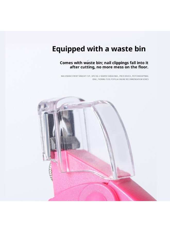 مقصات أظافر جديدة من الفولاذ المقاوم للصدأ على شكل حرف U، مقص أظافر بنفسك بتقنية الضوء الممتد مع تشكيل الموقع، ومانيكير - Image 4