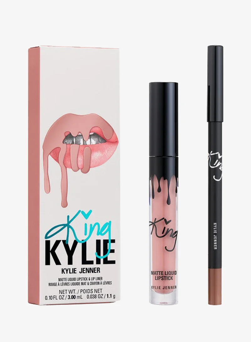 كايلي كوزماتيكس طقم شفاه مطفي كينغ كايلي من قطعتين