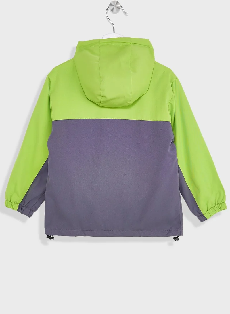 Pinata Boys Colorblock Zipper Hoodie And Cargo Pants Set