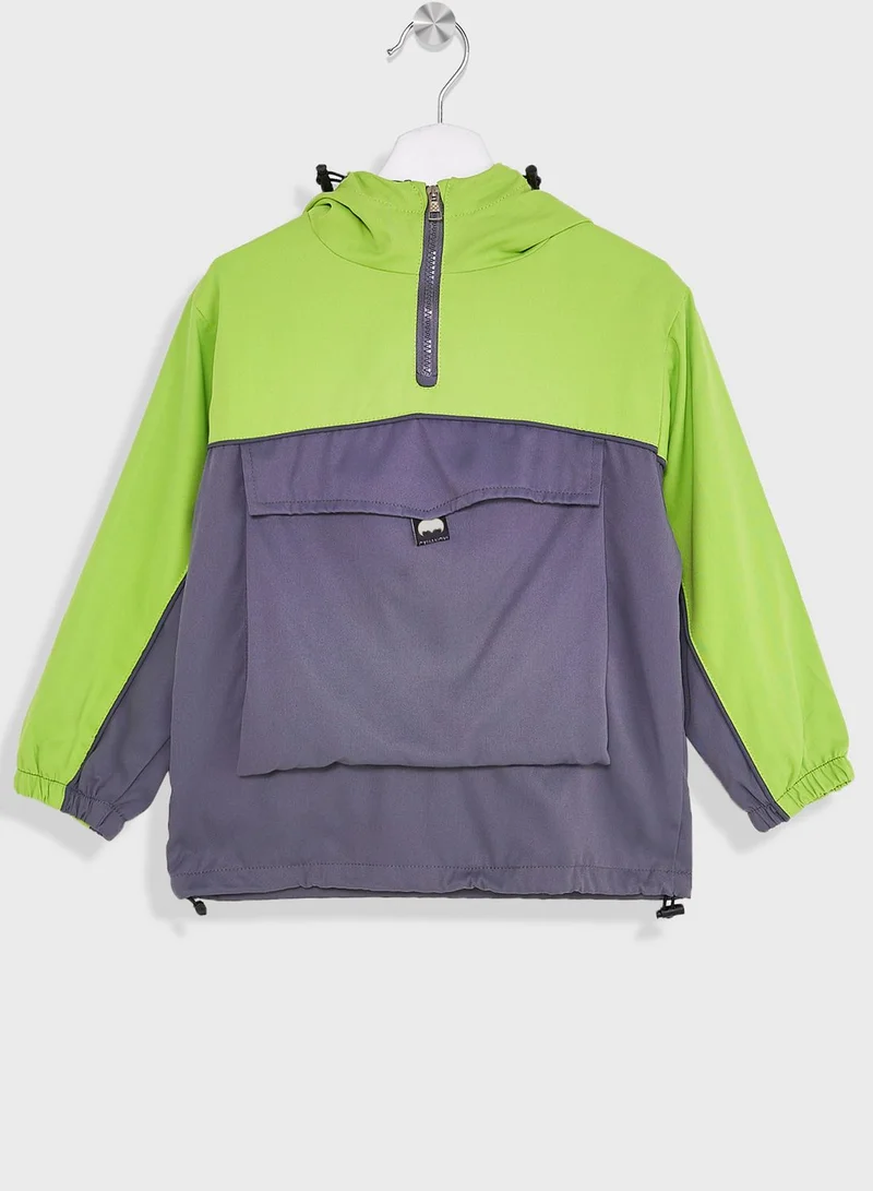 Pinata Boys Colorblock Zipper Hoodie And Cargo Pants Set