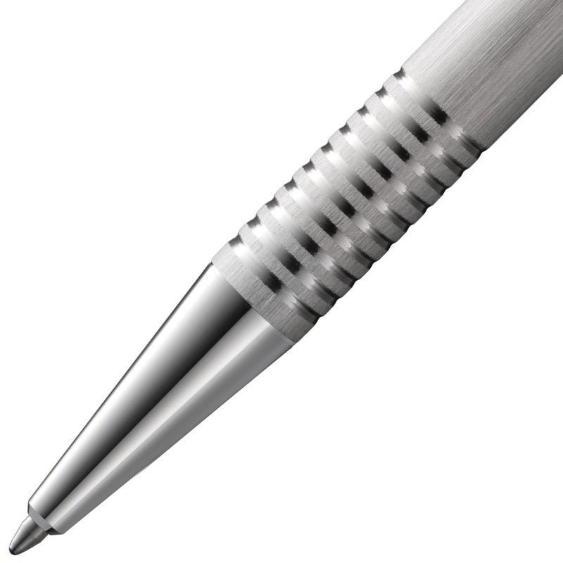 Lamy logo brushed - Ballpoint Pen in an elegant & robust stainless steel case - line width M - including large capacity refill M 16 in black - Image 2