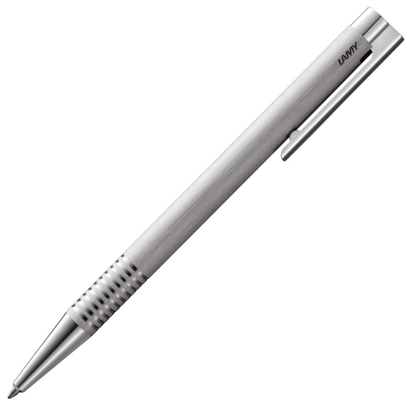 Lamy logo brushed - Ballpoint Pen in an elegant & robust stainless steel case - line width M - including large capacity refill M 16 in black - Image 1