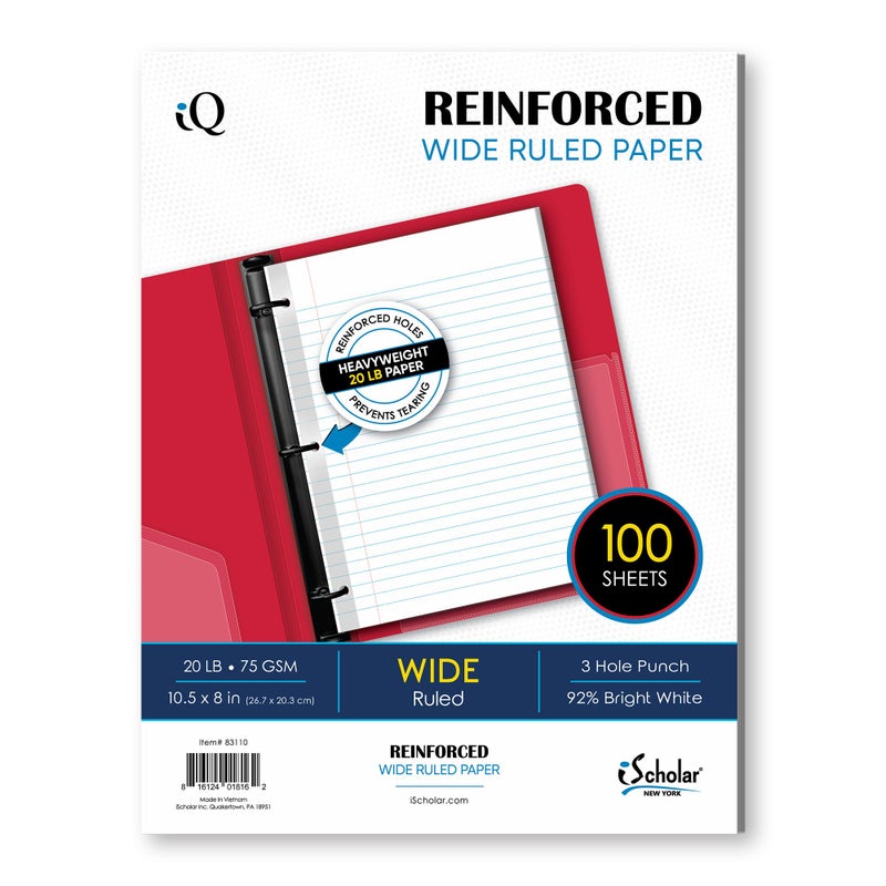 iScholar Reinforced Notebook Filler Paper (83110) - Image 1