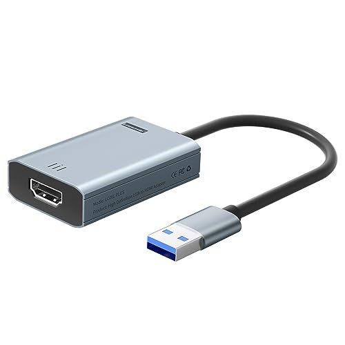 Lemorele USB to HDMI Adapter (MacBook Air/Pro/Windows PC only), 1080P@60Hz USB to HDMI Converter, Mirror Expansion Mode Support, Compatible with Windows 7, 8, 10 and MacOS 10.15+ - Image 1