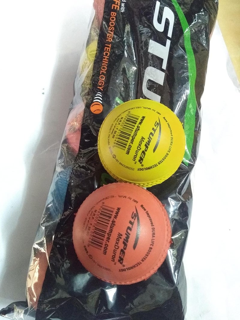 stumper Rubber Cricket Rubber Ball , Color: (Red , Blue , Yellow) , Standard Size - Image 1