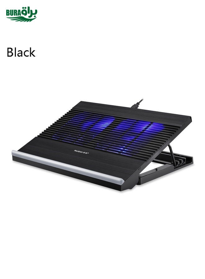 BURAQ NUOXI T10 Laptop Radiator Multi-File Adjustment Aluminum Alloy Bracket(Black)  - Image 2