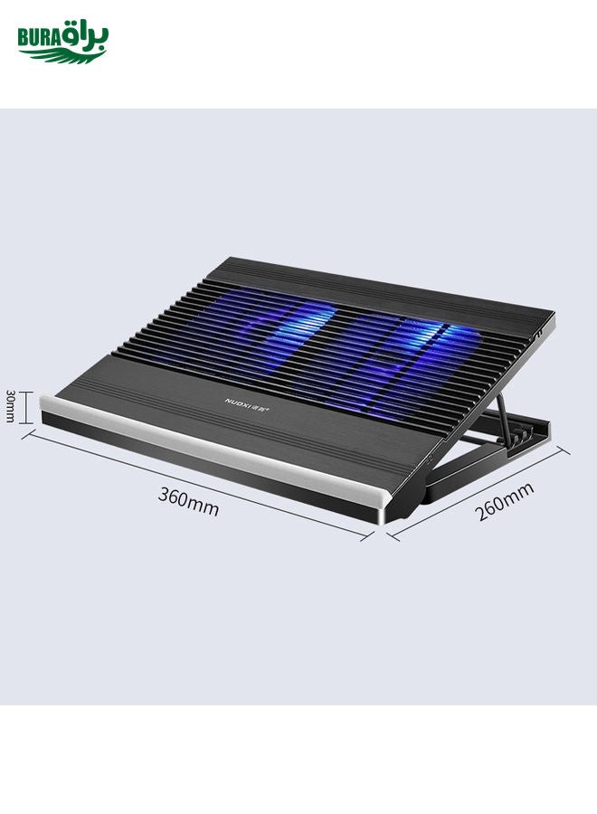 BURAQ NUOXI T10 Laptop Radiator Multi-File Adjustment Aluminum Alloy Bracket(Black)  - Image 3