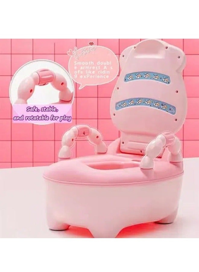 Potty Training Seat,Training Chair with Removable Toilet Ring and Washable Bucket,Toddler Kids Potty Chair with High Back Support & Lid  - Image 5