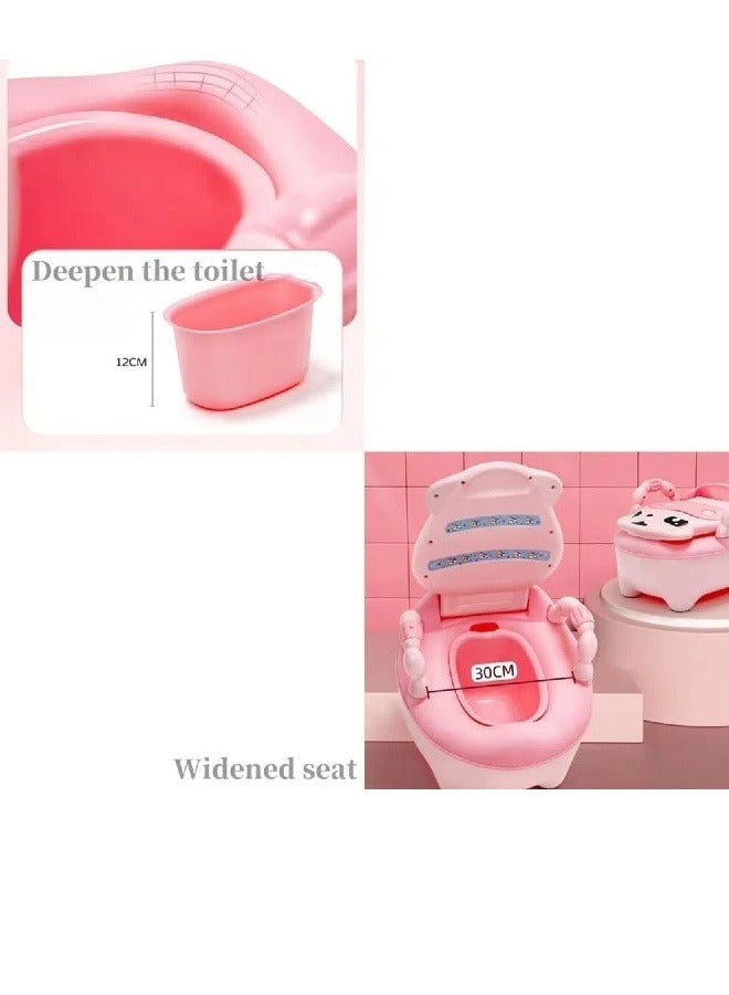 Potty Training Seat,Training Chair with Removable Toilet Ring and Washable Bucket,Toddler Kids Potty Chair with High Back Support & Lid  - Image 4