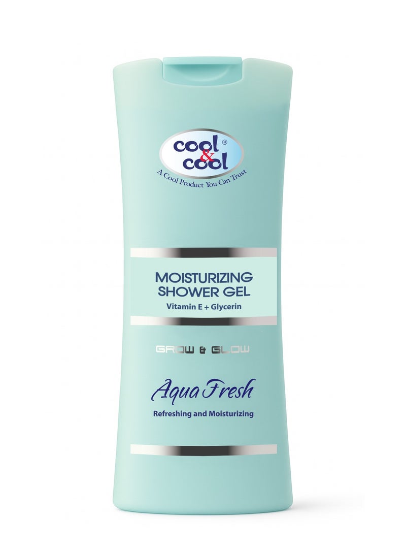 Cool & Cool Glow & Glow Moisturizing Body Shower Gel Aqua Fresh, 400 ML - Image 1