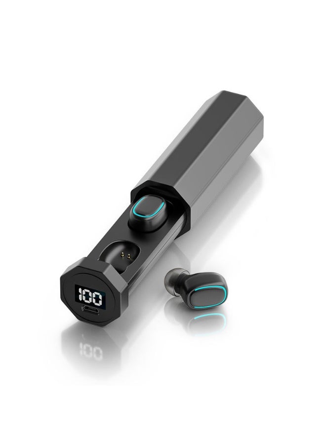KUYING LED Digital Display In ear Stereo Wireless Bluetooth Earphones 