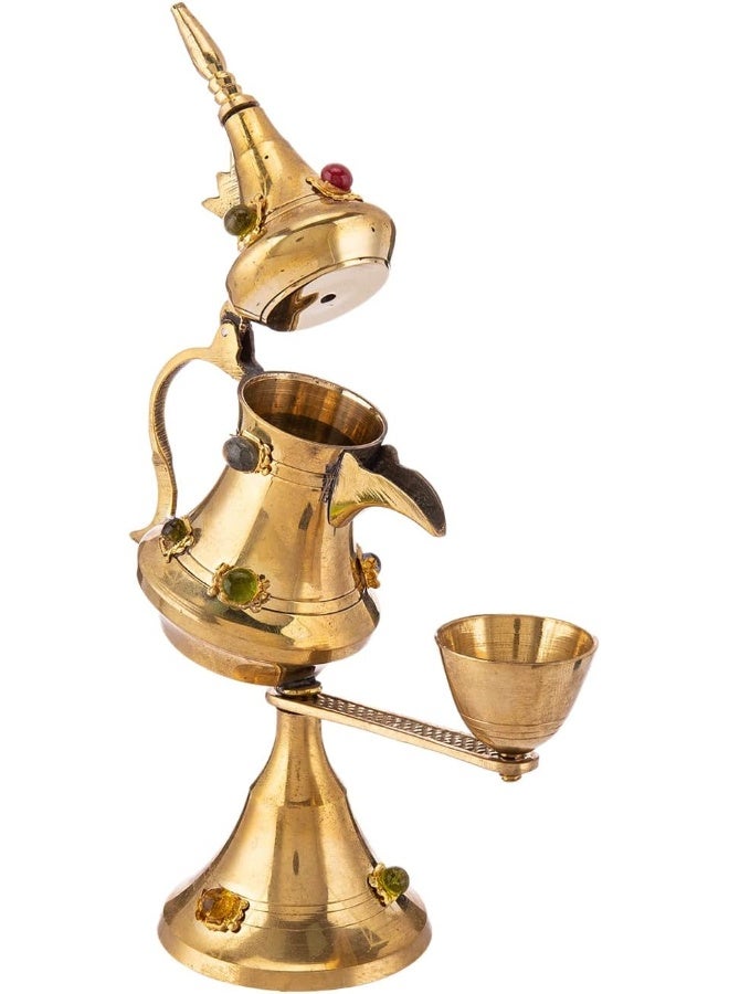 AKDC Brass Dallah L(12cm) xW(5cm) xH(17cm) Gold - Image 3