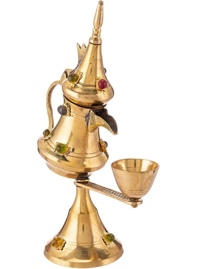 AKDC Brass Dallah L(12cm) xW(5cm) xH(17cm) Gold - Image 2