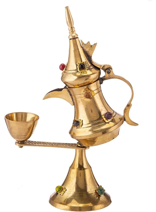 AKDC Brass Dallah L(12cm) xW(5cm) xH(17cm) Gold - Image 1