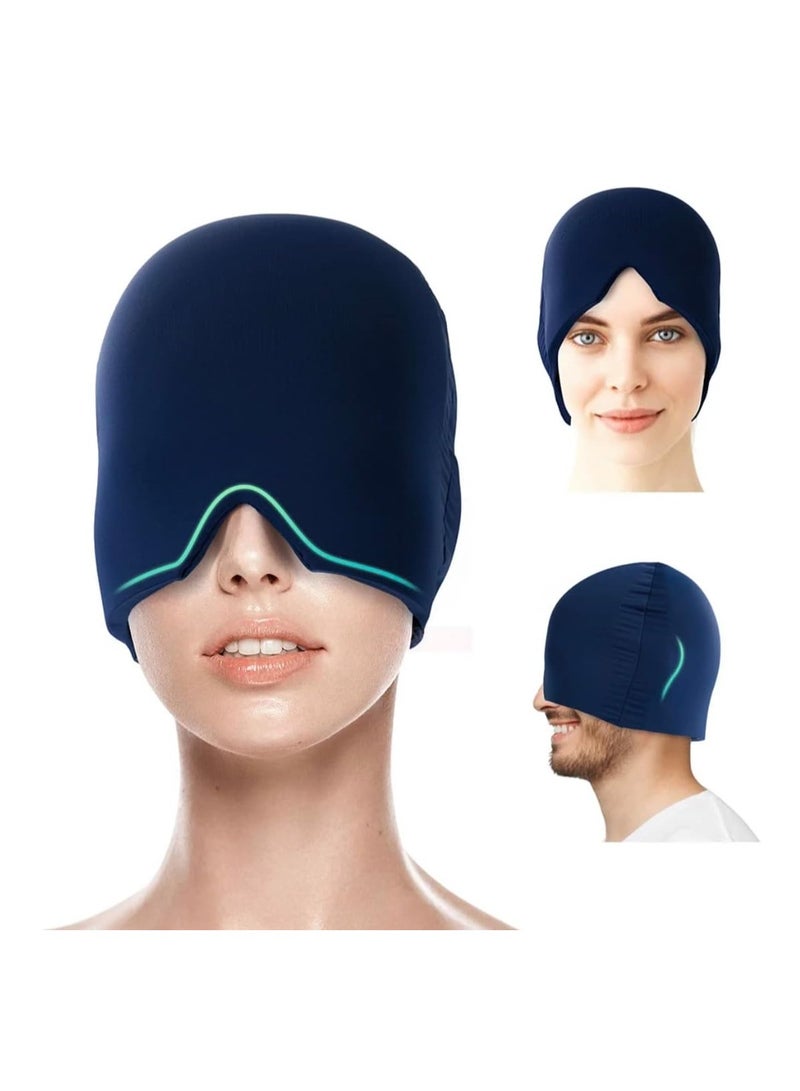 Generic Migraine Relief Ice Cap | Cold Therapy for Headaches | Full Head Wrap Design | Natural Cold Pain Relief | Relieve Migraine Pressure - Image 2