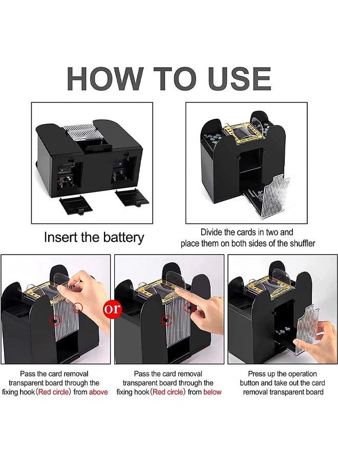 6 Deck Automatic Playing Card Shuffler, Battery Operated Electric for Blackjack and Playing Card Games - pzsku/Z854FC6E06E6B9A57D3FDZ/45/_/1687985015/e14139cb-a894-4b21-83cc-87543c9a74a3