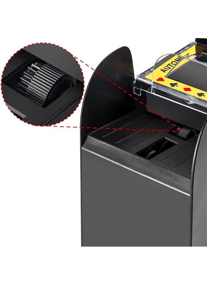 BLUE CORAL - 6 Deck Automatic Playing Card Shuffler, Battery Operated Electric for Blackjack and Playing Card Games - Image 1