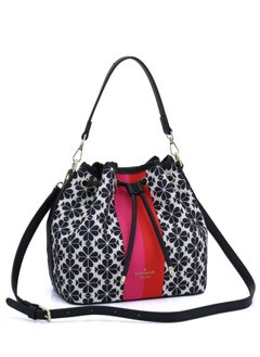 Kate Spade Spade Flower Jacquard Stripe Medium Bucket Bag  - Image 1