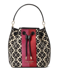 Kate Spade Spade Flower Jacquard Stripe Medium Bucket Bag  - Image 3