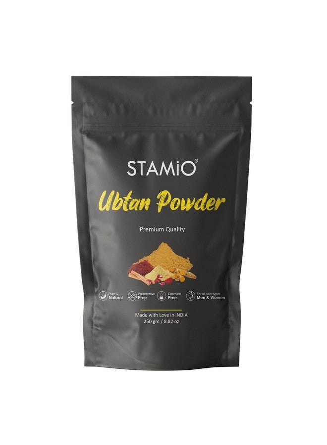 STAMIO Ubtan For Face, Skin Care, Mask, Body, Bridal, Diy 250 Gm | Pure And Natural, Chemical Free | Turmeric, Saffron, Gram Flour, Rose Petal, Sandalwood Pack Powder | Men & Women | In Pouch 8.82 Oz - Image 1