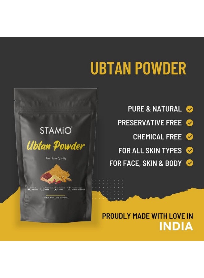 STAMIO Ubtan For Face, Skin Care, Mask, Body, Bridal, Diy 250 Gm | Pure And Natural, Chemical Free | Turmeric, Saffron, Gram Flour, Rose Petal, Sandalwood Pack Powder | Men & Women | In Pouch 8.82 Oz - Image 2