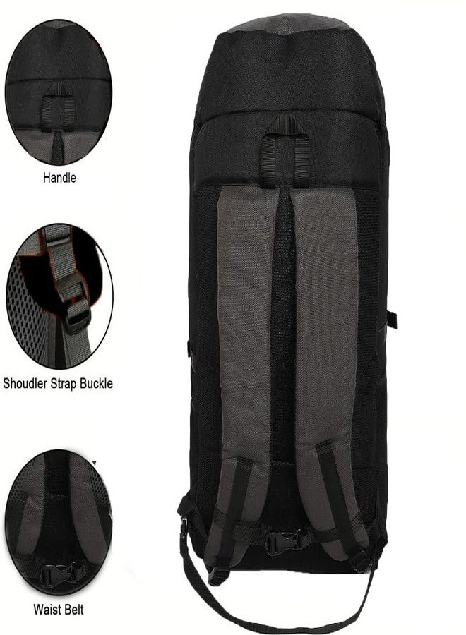 Impulse Rucksack Bags 55 Litres Travel Bag For Men Tourist Bag For Travel 3 Compartment Backpack For Hiking Trekking Bag For Men Camping Air 55 With 1 Year Warranty, Black - Image 4