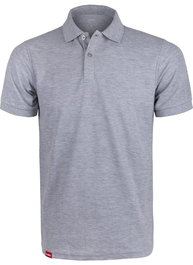 Evolite Deepraw Men Polo T-Shirt - Gray