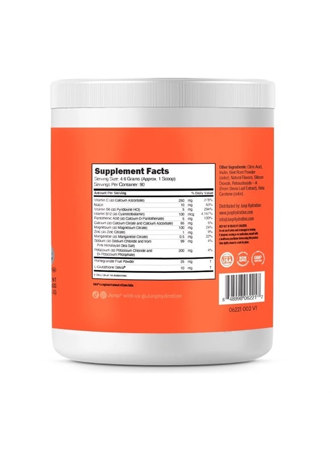 JUNP Hydration Electrolyte Powder, Electrolytes Drink Mix, Hydration Mix, Sugar Free, Gluten Free, 0 Calories, 0 Carbs, Keto Friendly, NON - GMO Kosher, 90 Servings. (Peach)  - Image 2