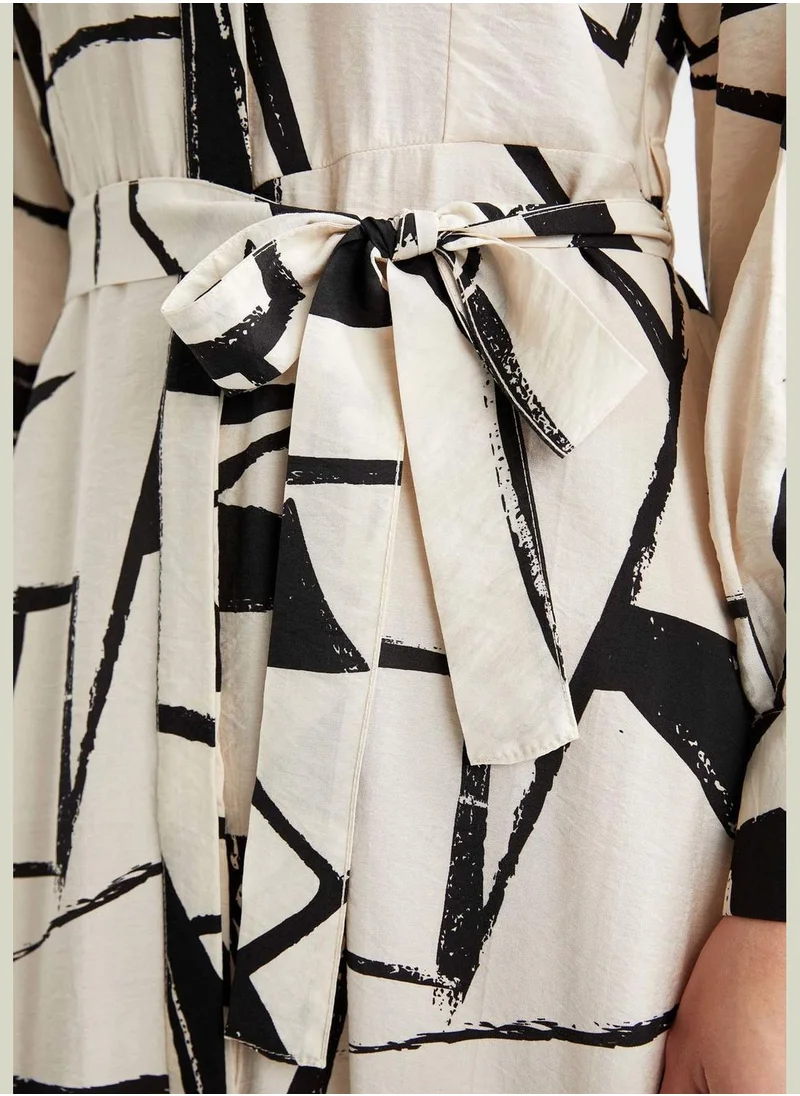 DeFacto Woman Long Sleeve Woven Dress
