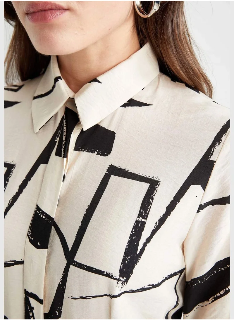 DeFacto Woman Long Sleeve Woven Dress