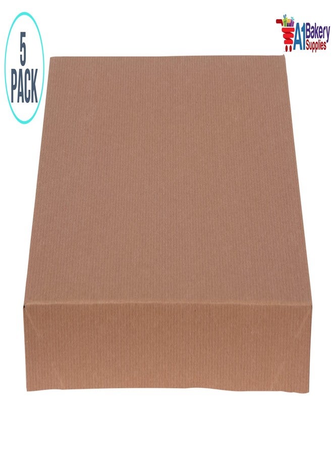 مستلزمات أيه1 باكيري علب هدايا من A1 Bakery Supplies، علب قمصان رجالية ونسائية، علب تغليف، علب هدايا ملابس مع أغطية، عبوة من 5 قطع (بني كرافت...) - Image 4
