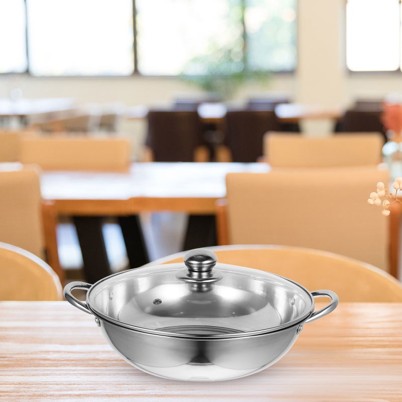 🍳 قدر من الفولاذ المقاوم للصدأ لتجمعات الحساء مع تصميم مقاوم للحروق وغطاء - Image 3