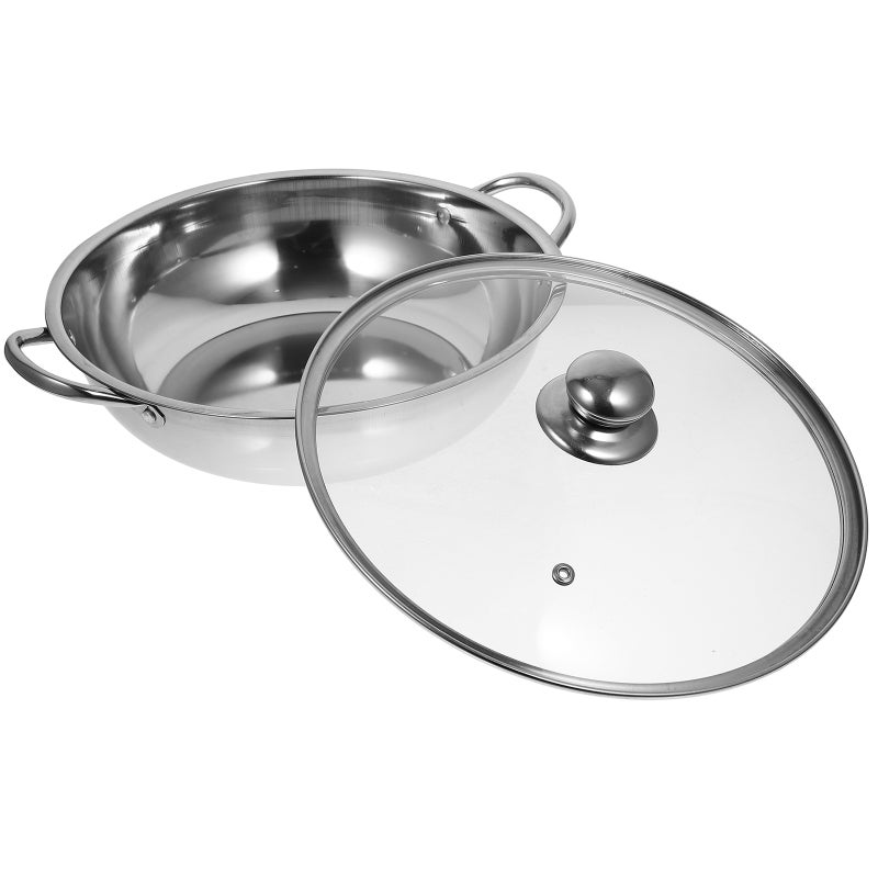 🍳 قدر من الفولاذ المقاوم للصدأ لتجمعات الحساء مع تصميم مقاوم للحروق وغطاء - Image 5