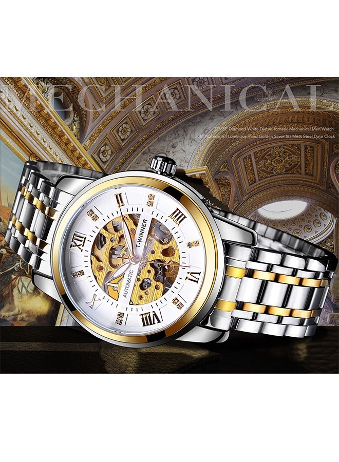 DUNISO Automatic Watch for Men，Luxury Automatic Machenical Watch,Stainless Steel Mechanical Wrist Watch,Daily Life Waterproof Design，Suitable for Daily Business Meetings and Gatherings - Image 3