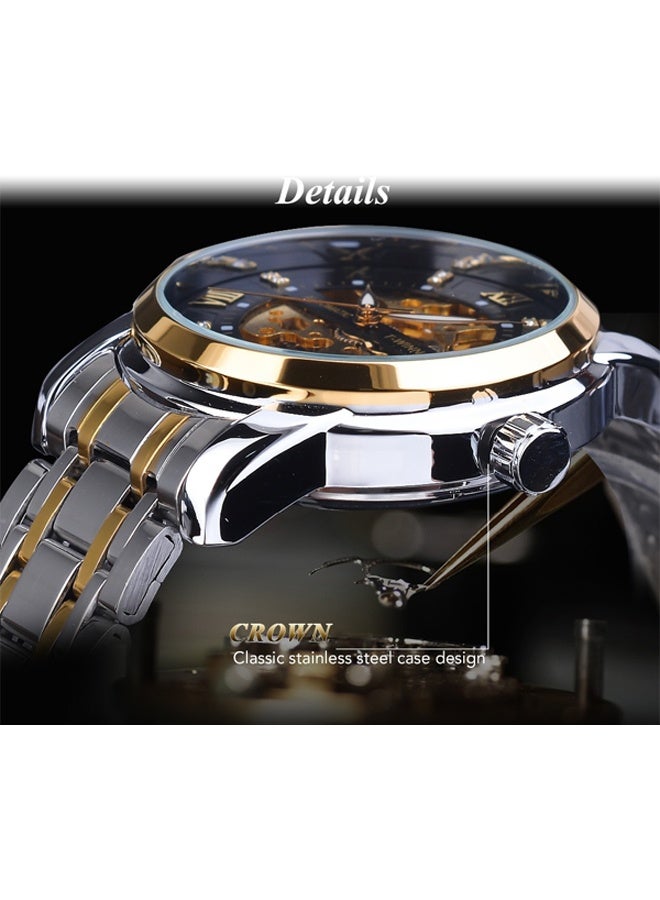 DUNISO Automatic Watch for Men，Luxury Automatic Machenical Watch,Stainless Steel Mechanical Wrist Watch,Daily Life Waterproof Design，Suitable for Daily Business Meetings and Gatherings - Image 4