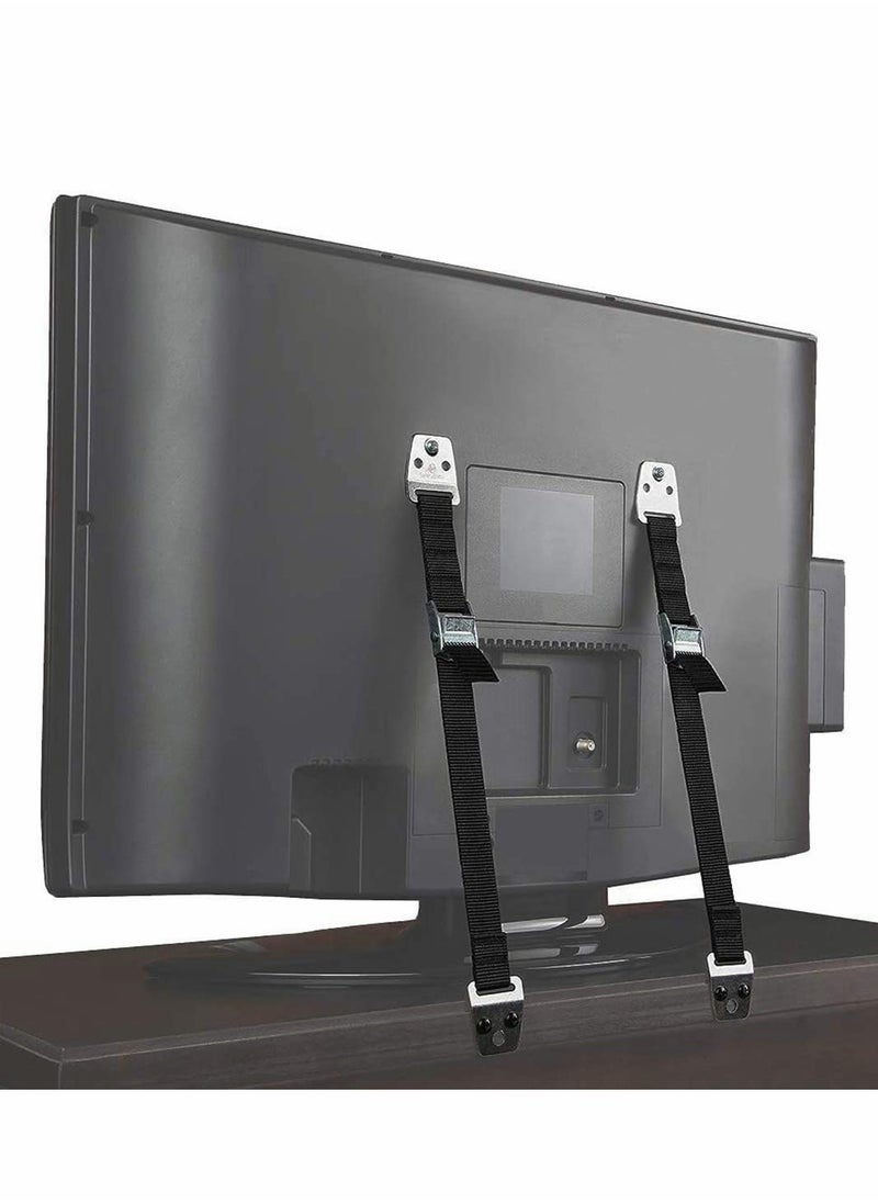 Generic - Set of 2 Durable AntiTip Straps for Child Safety Secure Your TV and Furniture - Image 1