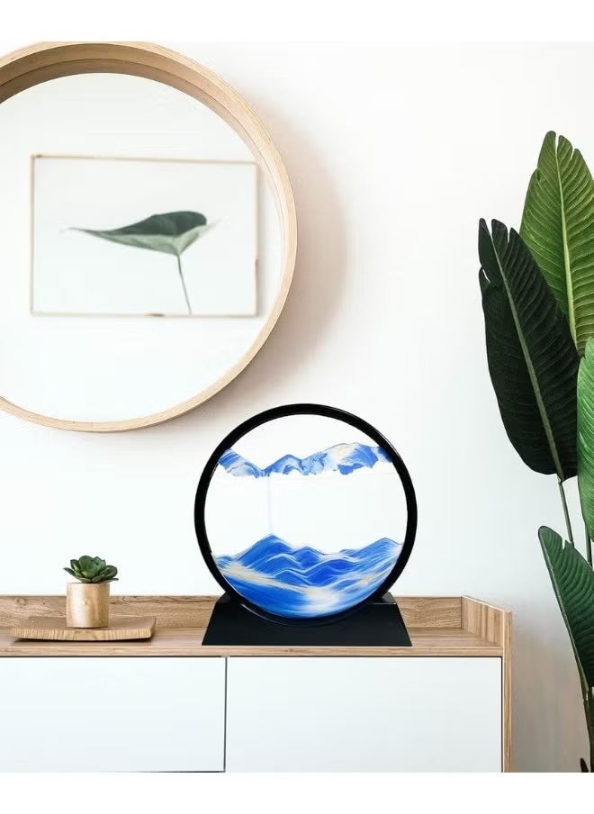 Generic 3D artwork by Animated Sands in the Depths of Salary, for practical home and office decor - Blue  - Image 3