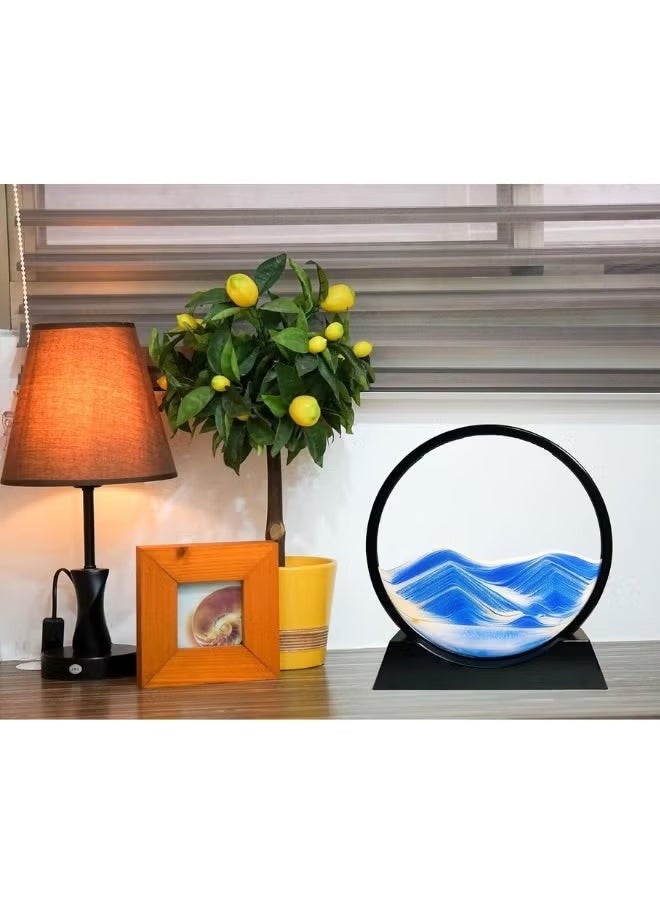 Generic 3D artwork by Animated Sands in the Depths of Salary, for practical home and office decor - Blue  - Image 4