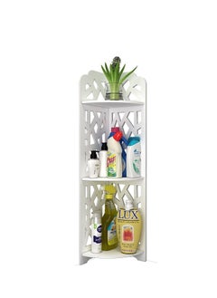 Generic FFD Corner Shelf Stand,Bathroom Storage Organizer Great for Small Bathroom Storage,Small Corner Shelf Perfect for Small Space,Waterproof Bathroom Stand Also Use for Toilet Paper Stand  - Image 1