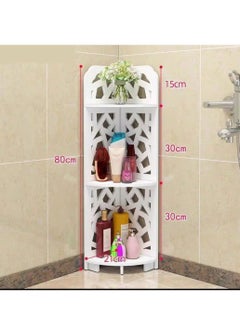 Generic FFD Corner Shelf Stand,Bathroom Storage Organizer Great for Small Bathroom Storage,Small Corner Shelf Perfect for Small Space,Waterproof Bathroom Stand Also Use for Toilet Paper Stand  - Image 3