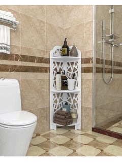 Generic FFD Corner Shelf Stand,Bathroom Storage Organizer Great for Small Bathroom Storage,Small Corner Shelf Perfect for Small Space,Waterproof Bathroom Stand Also Use for Toilet Paper Stand  - Image 5