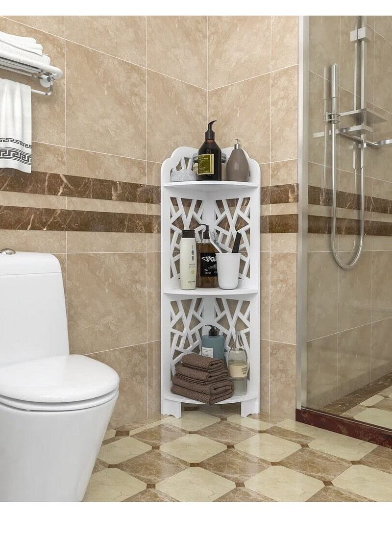 Generic FFD Corner Shelf Stand,Bathroom Storage Organizer Great for Small Bathroom Storage,Small Corner Shelf Perfect for Small Space,Waterproof Bathroom Stand Also Use for Toilet Paper Stand  - Image 5