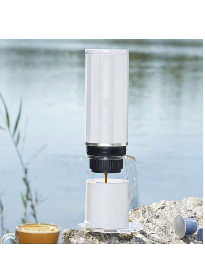 زيروهيرو ماكينة صنع قهوة إسبريسو كهربائية محمولة من زيرو هيرو، ماكينة صنع قهوة صغيرة بقوة 15 بار، تشغيل بزر واحد، شاحن USB-C وسيارة، ماكينة صنع إسبريسو خفيفة الوزن للتخييم والسفر والمشي لمسافات طويلة والمكتب (الكبسولات غير متضمنة) - Image 2