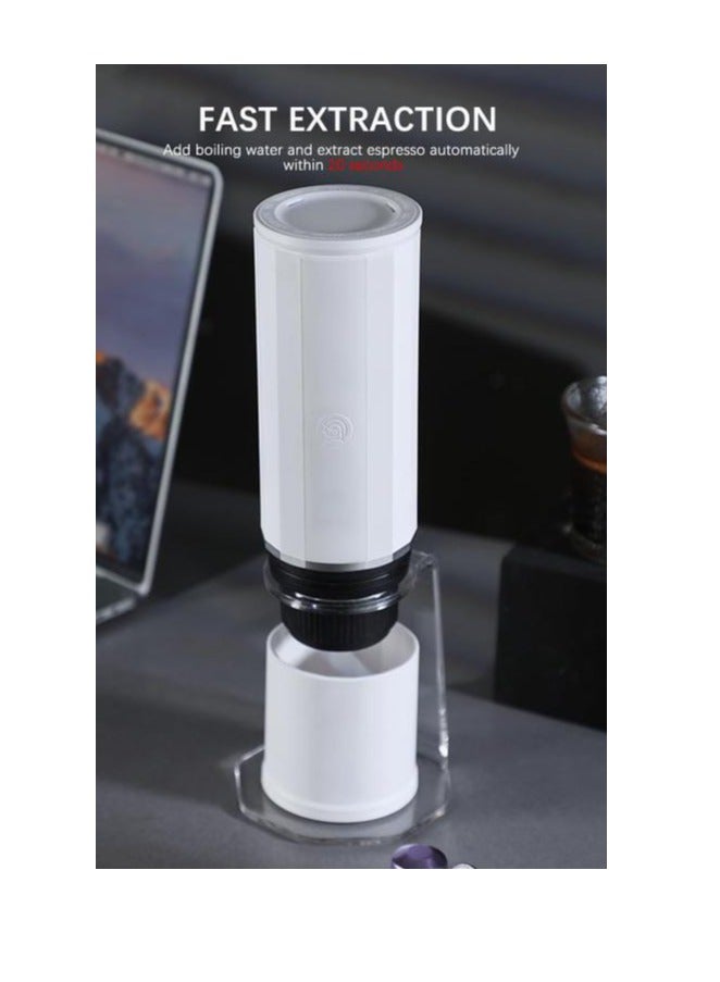 زيروهيرو ماكينة صنع قهوة إسبريسو كهربائية محمولة من زيرو هيرو، ماكينة صنع قهوة صغيرة بقوة 15 بار، تشغيل بزر واحد، شاحن USB-C وسيارة، ماكينة صنع إسبريسو خفيفة الوزن للتخييم والسفر والمشي لمسافات طويلة والمكتب (الكبسولات غير متضمنة) - Image 5